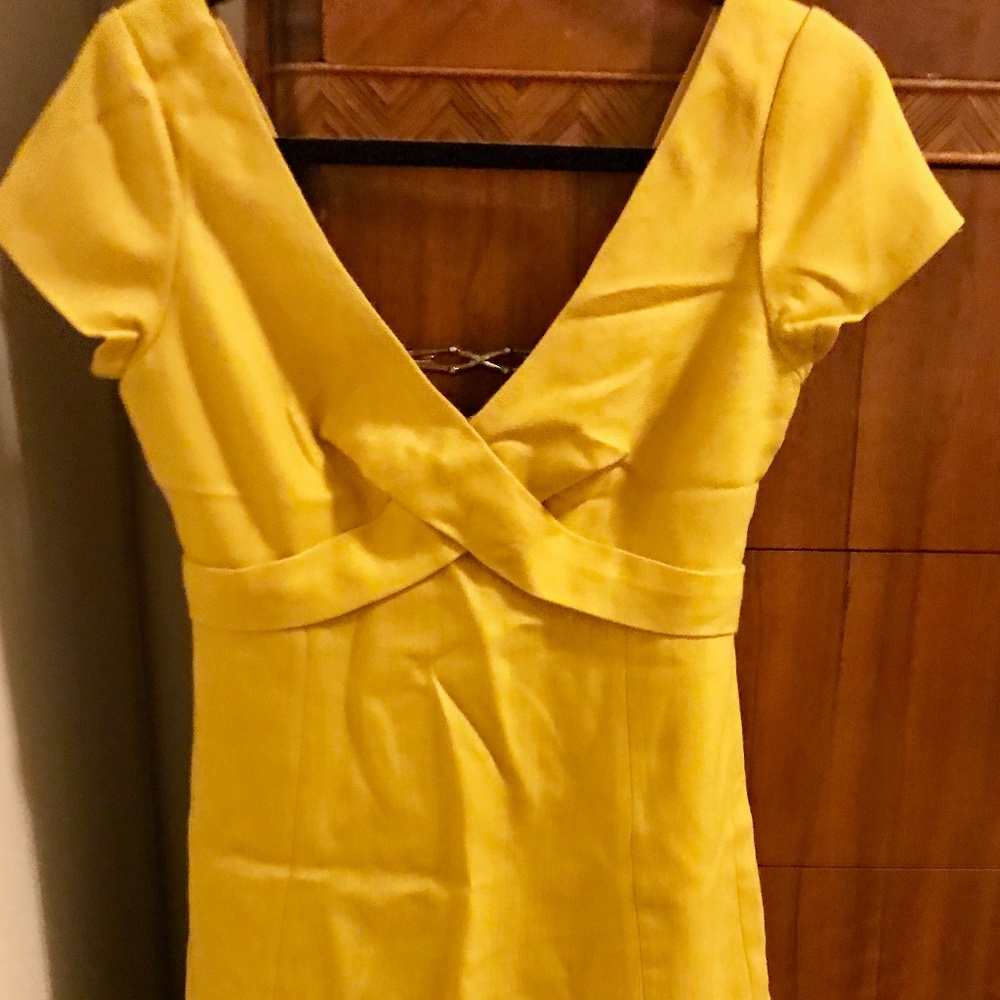 JCrew Yellow Merino Wool Dress